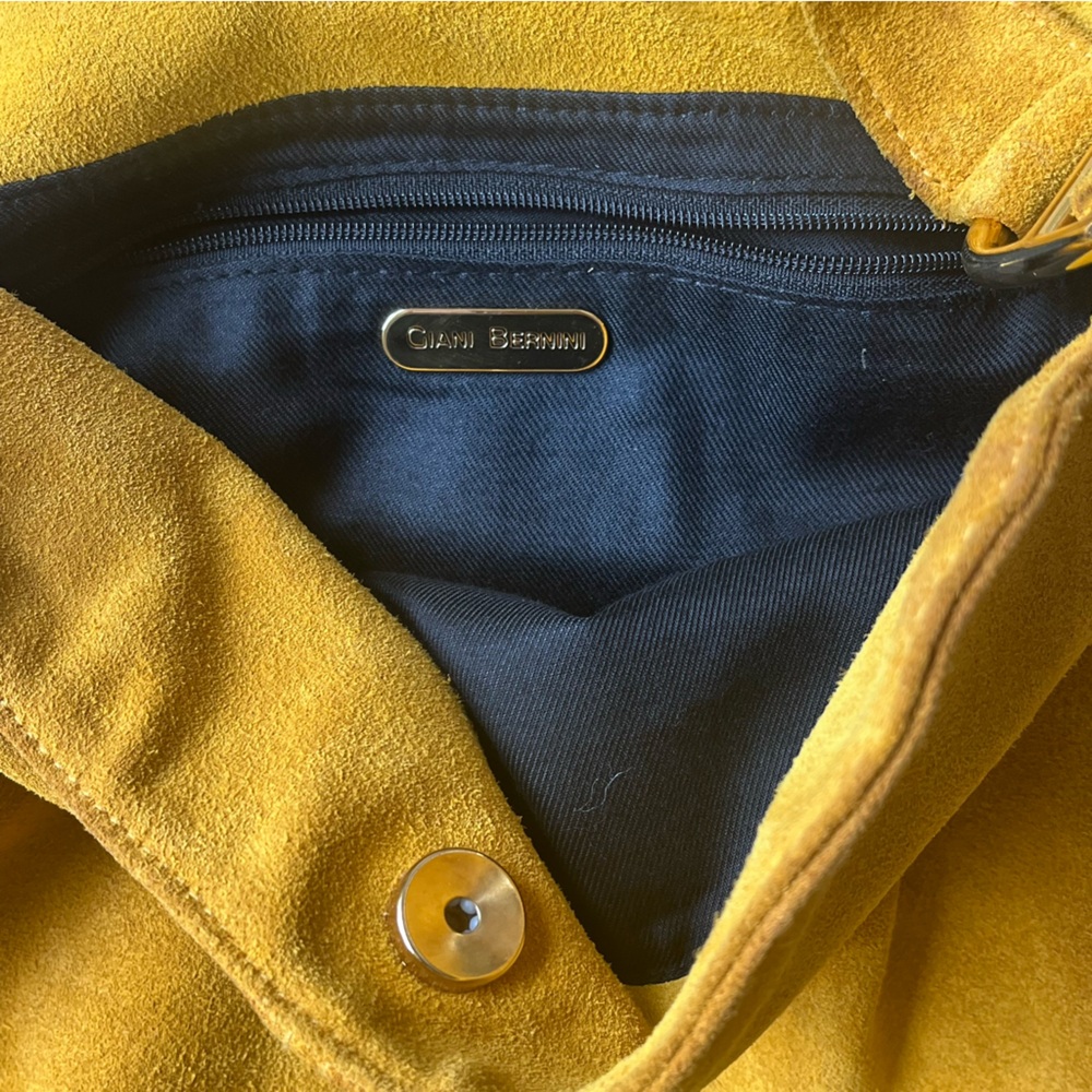 Giani Bernini Yellow Shoulder Bag with Slouchy Design - Picture 14 of 14